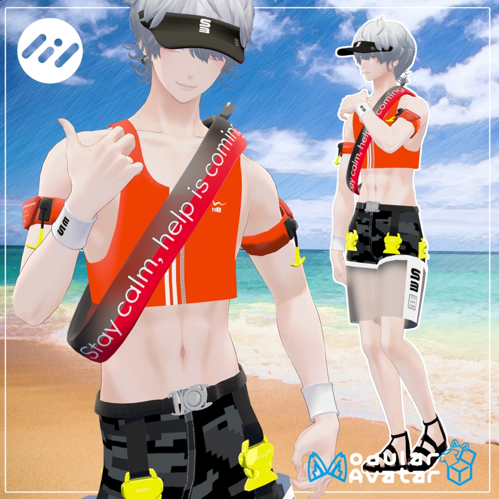 【ギミック付】ライフセービング水着 ステイセーフスイミング