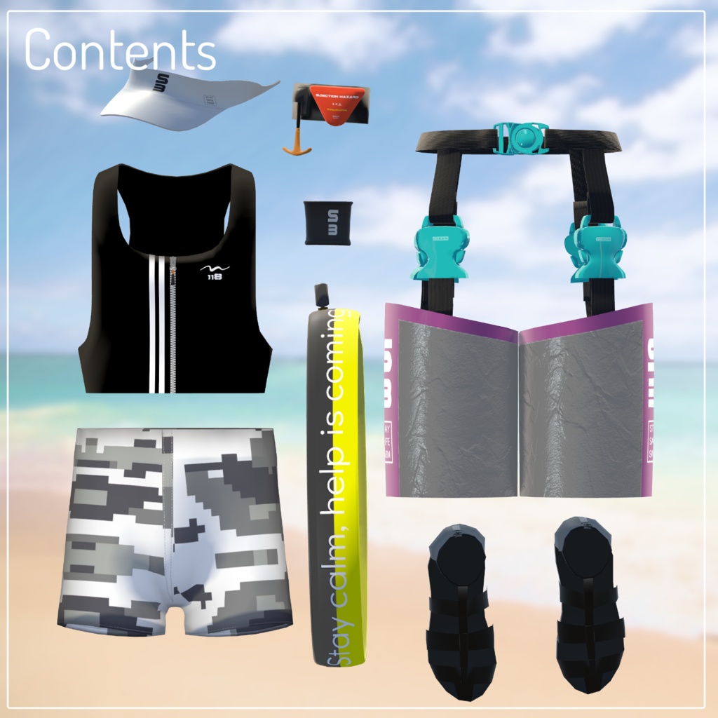 【ギミック付】ライフセービング水着 ステイセーフスイミング