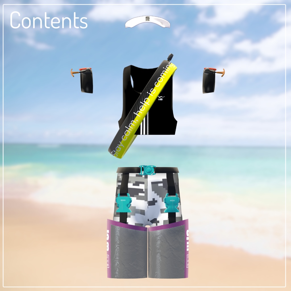 【ギミック付】ライフセービング水着 ステイセーフスイミング