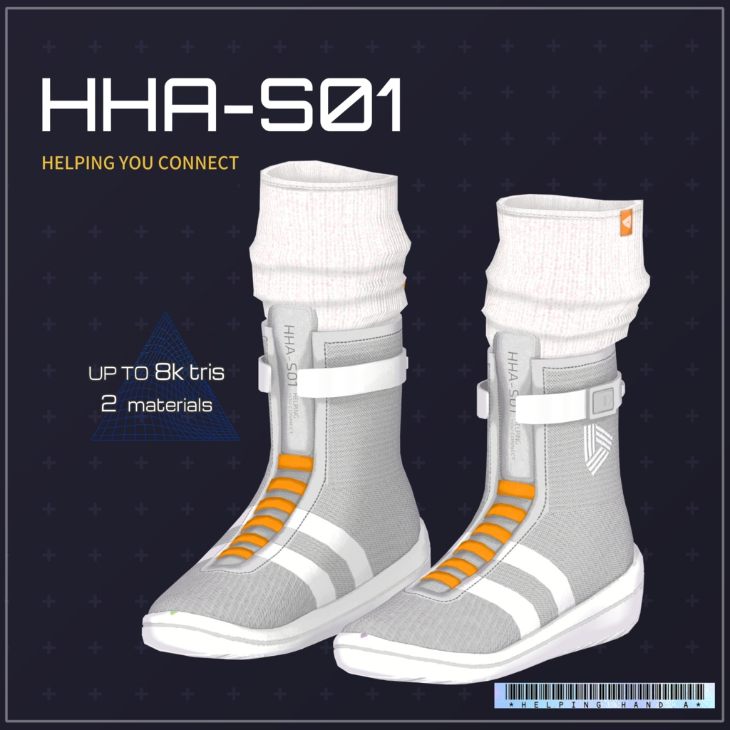 【SALE中】近未来ハイカットスニーカー HHA-S01｜男女対応