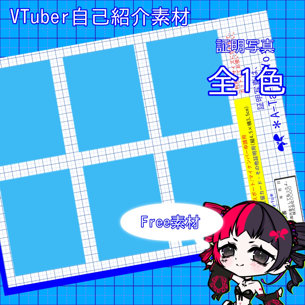 【VTuber自己紹介素材】証明写真