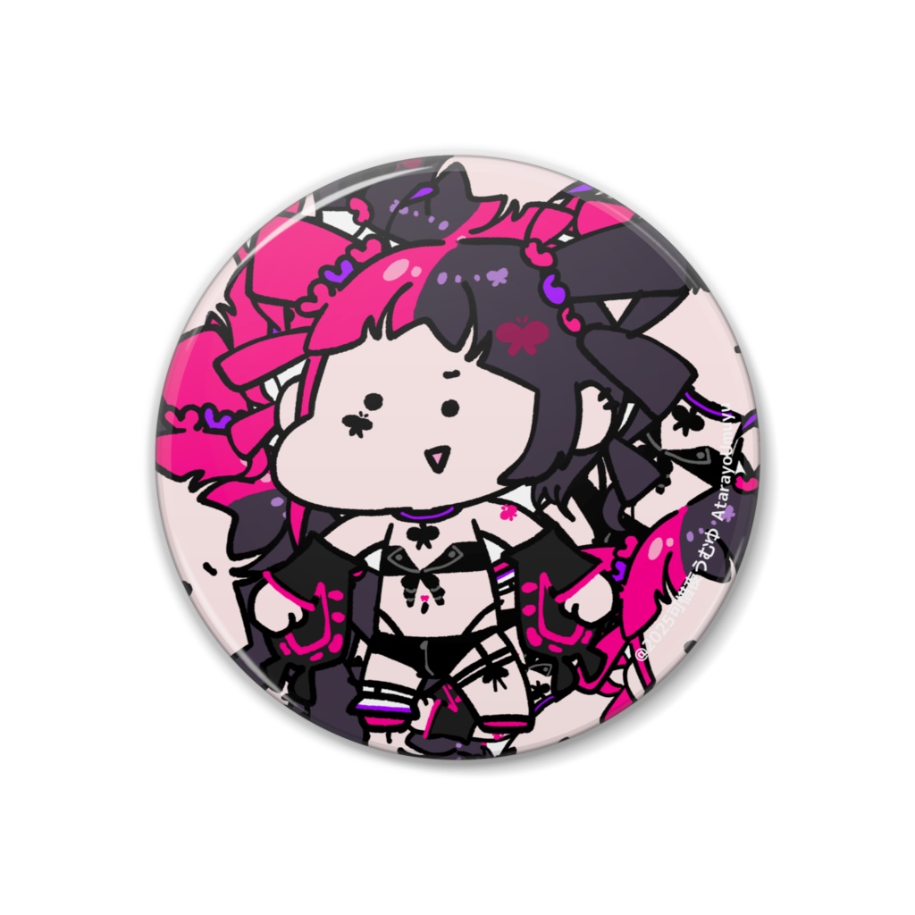 【可惜夜うむゆ】丸型缶バッジ38mm(仁王立ちver)