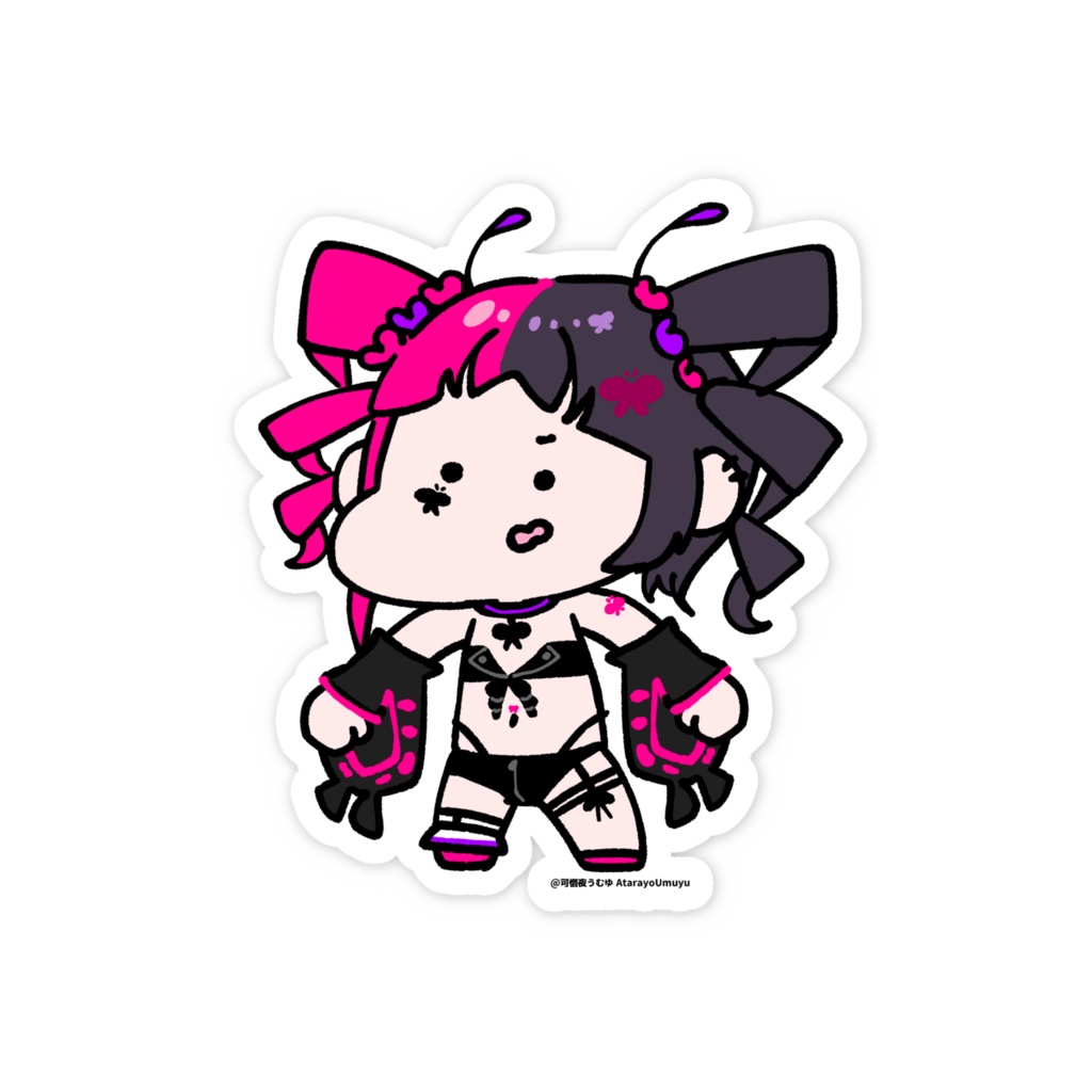 【可惜夜うむゆ】ステッカー(通常驚きver)