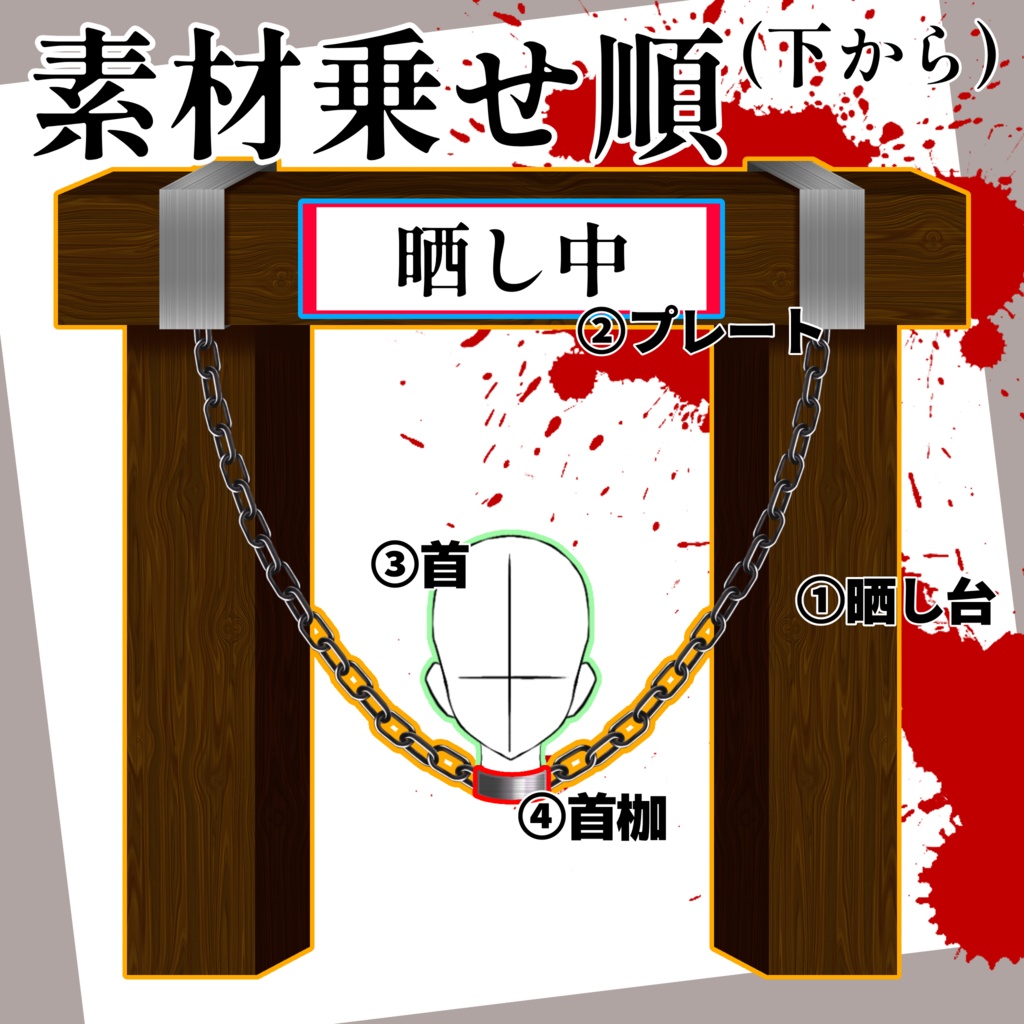 【フリー素材】晒し台
