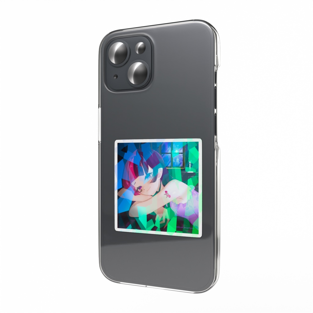 『一緒におやすみ』ホログラムスマホステッカー