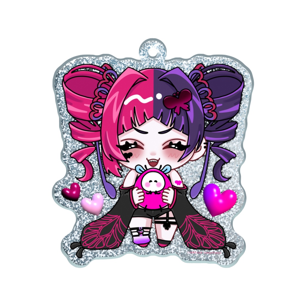 【1周年記念】可惜夜うむゆラメアクリルキーホルダー