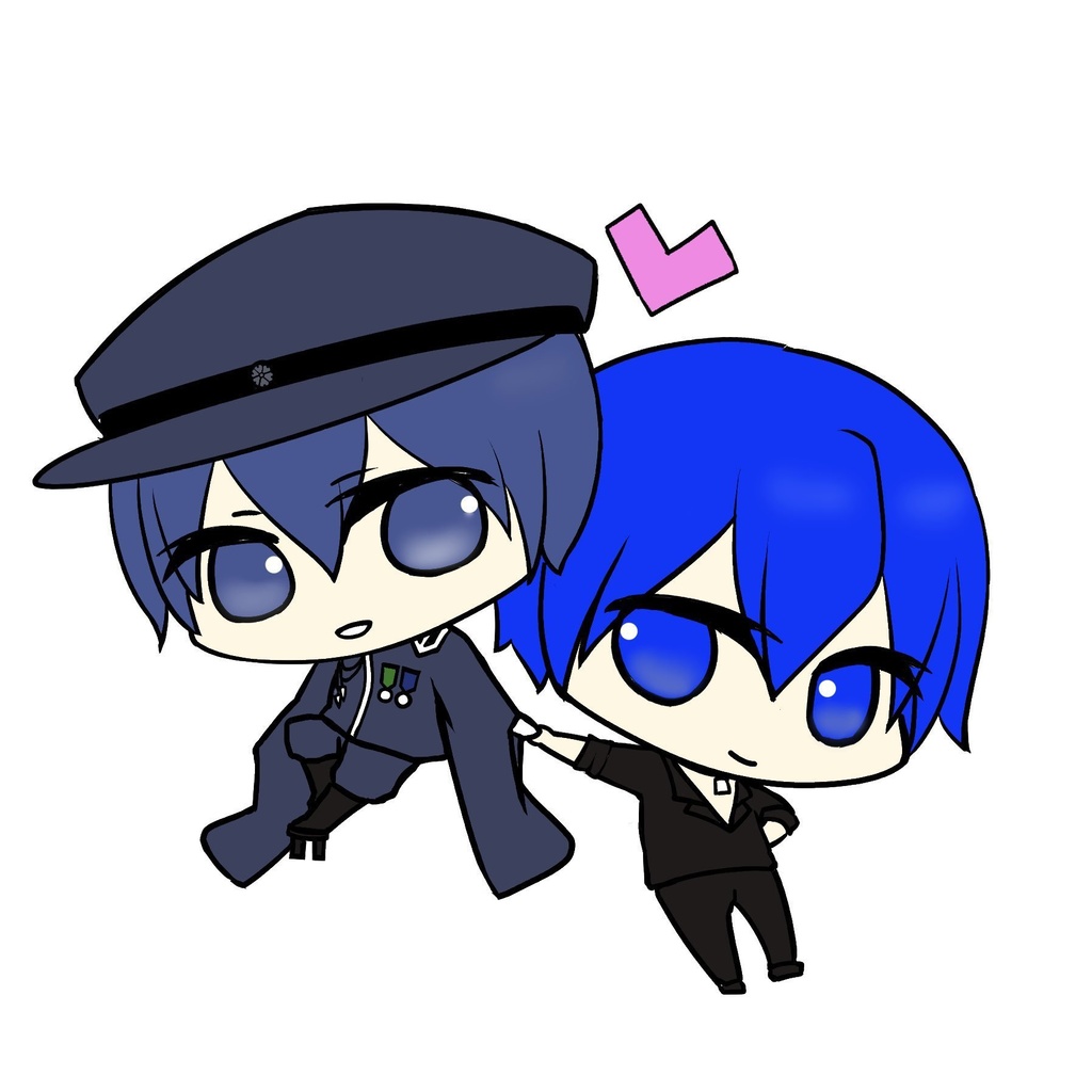 ＃今日のギル蒼なにしてる　ミニキャラぬりえ