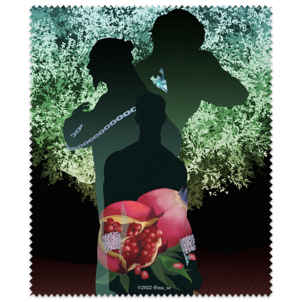 メガネ拭き「石榴の蛇」