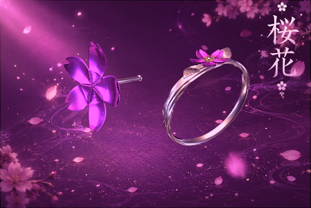 桜花アクセサリー