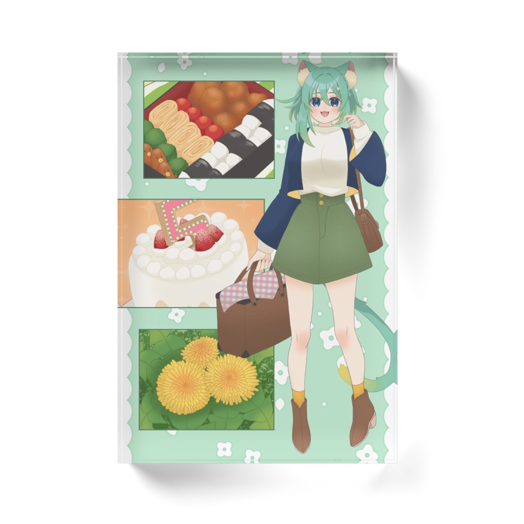 葱野みや 誕生日&チャンネル登録者500人突破記念 アクリルブロック -記念ボイス付き-