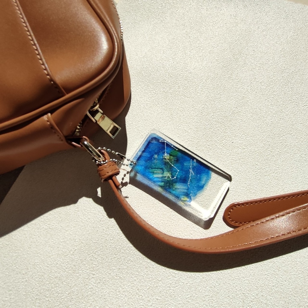 【セミオーダー】名入れ星座キーホルダー