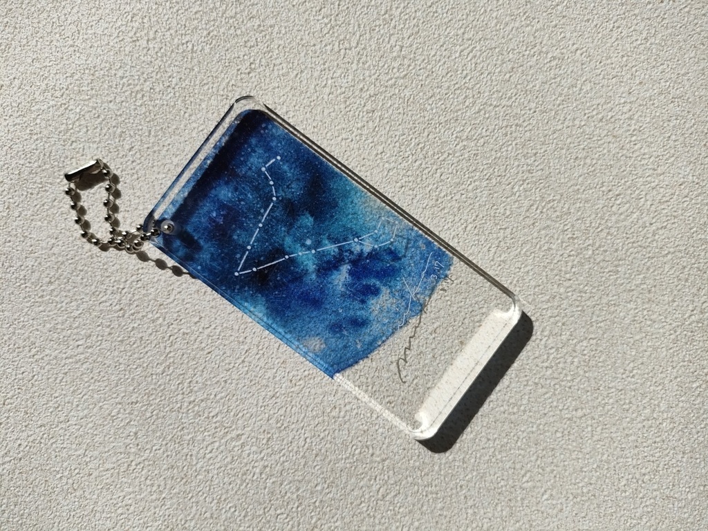 【セミオーダー】名入れ星座キーホルダー