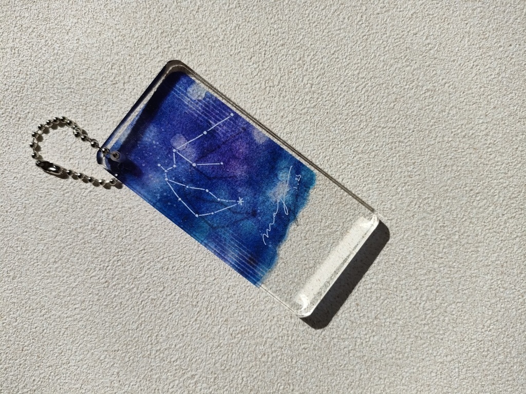 【セミオーダー】名入れ星座キーホルダー