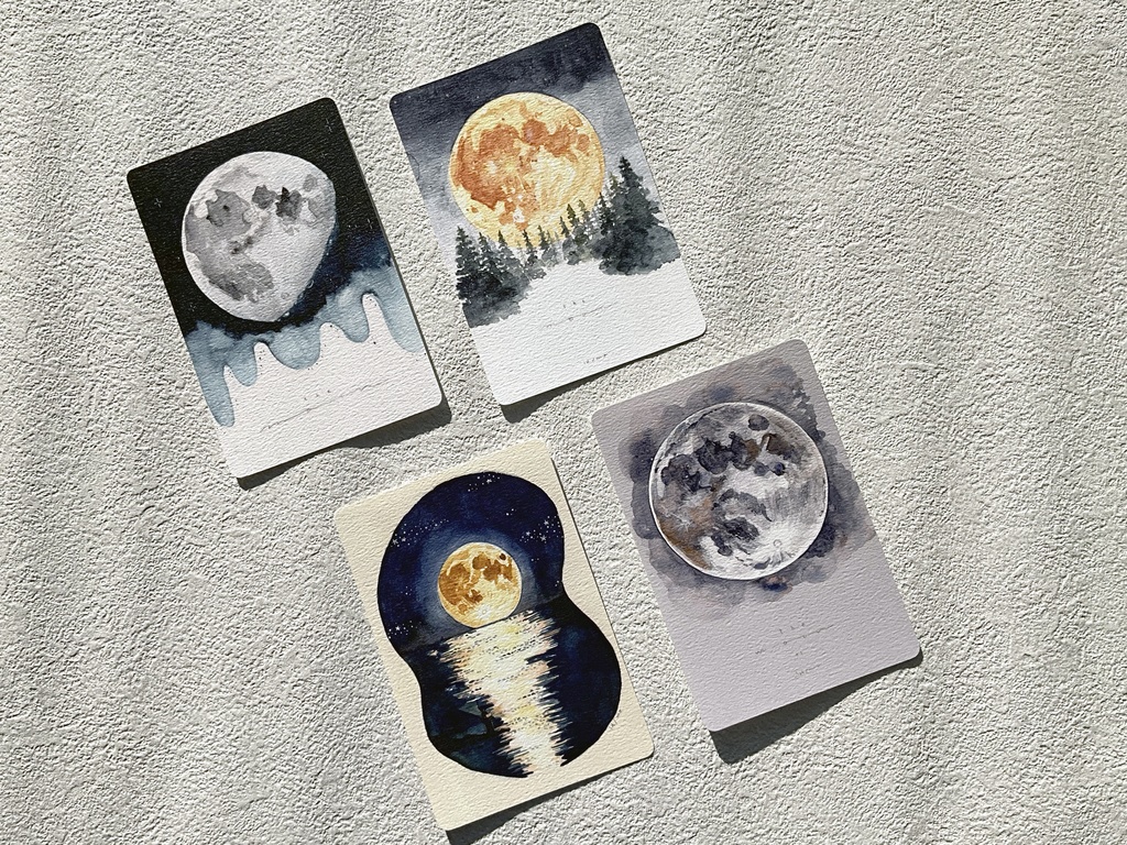 ポストカードセット【月】