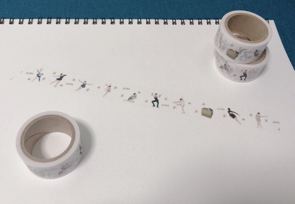 [宮原知子]フィギュアマスキングテープ[和紙テープ]