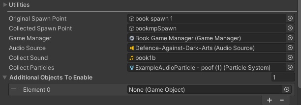 VRChat code based save system with collectable items and events.