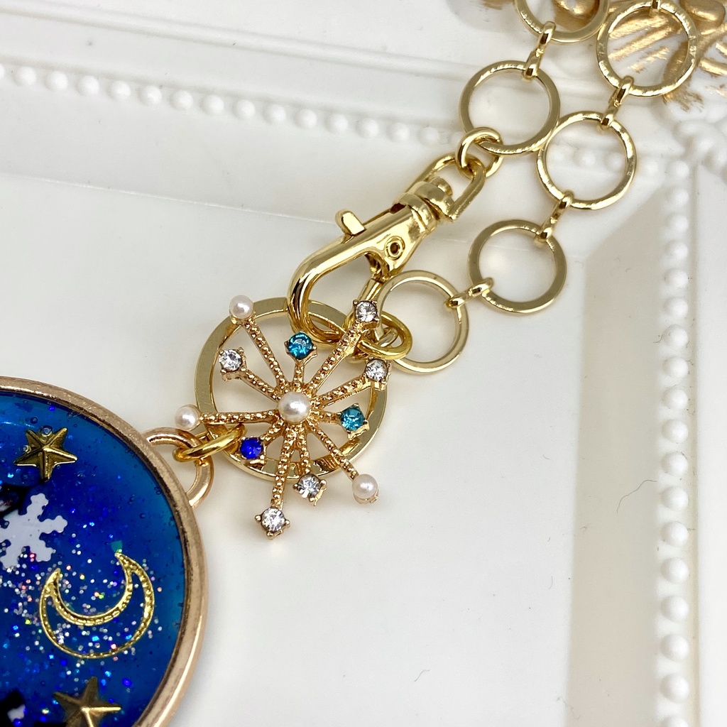 雪の降る街 バッグチャーム