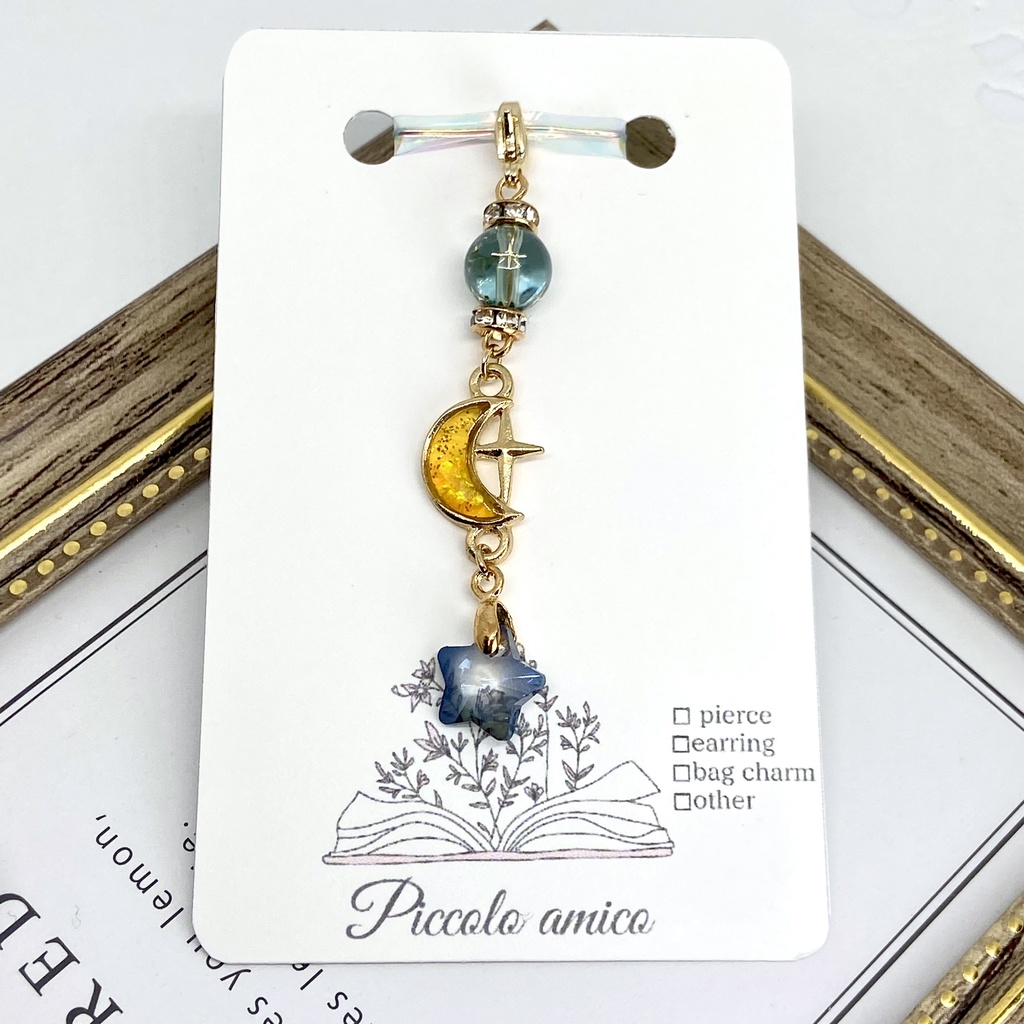 宇宙の落とし物 月と星のマスクチャーム