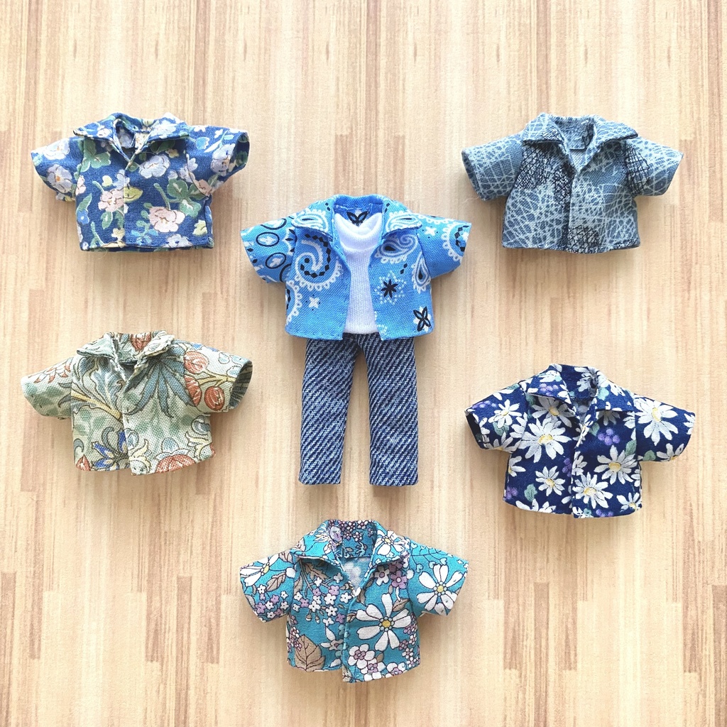 半袖柄シャツB