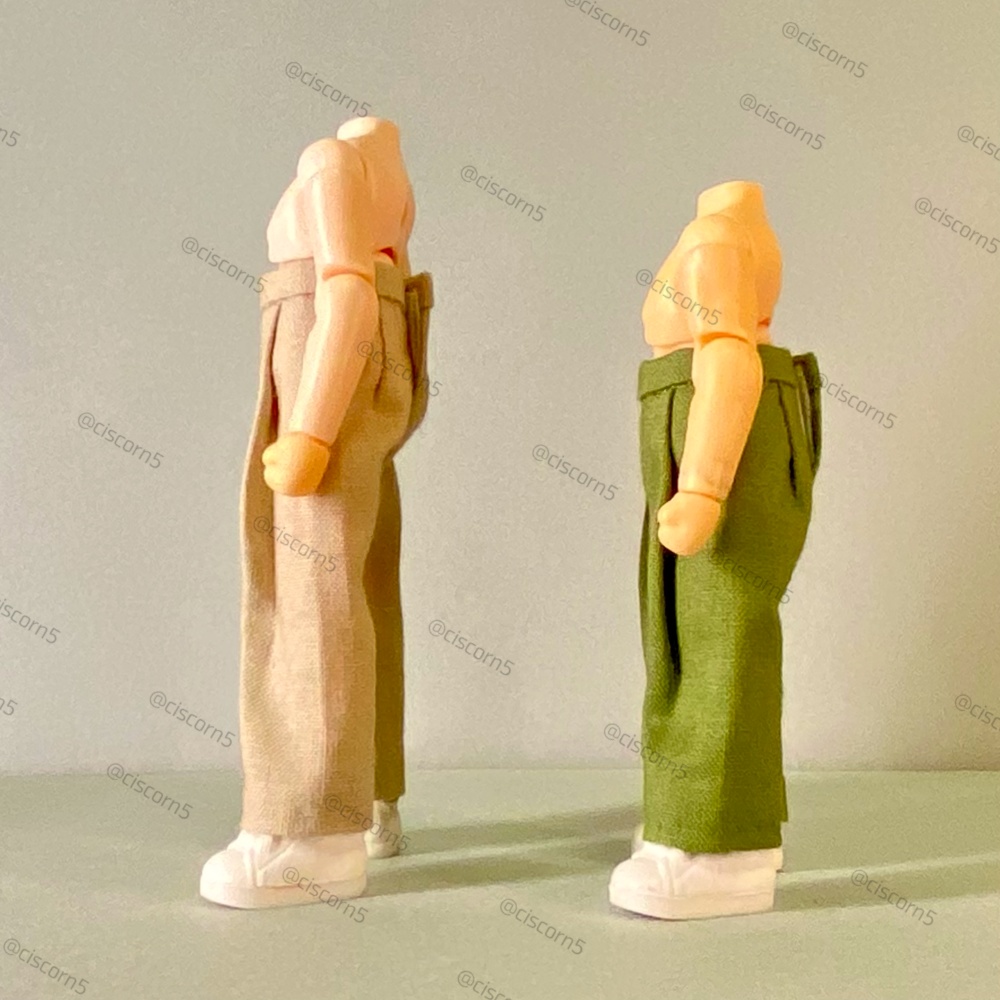 ふつうのタックワイドパンツ