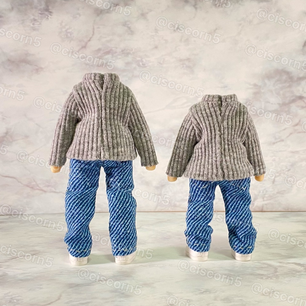 ふつうのリブハイネックセーター