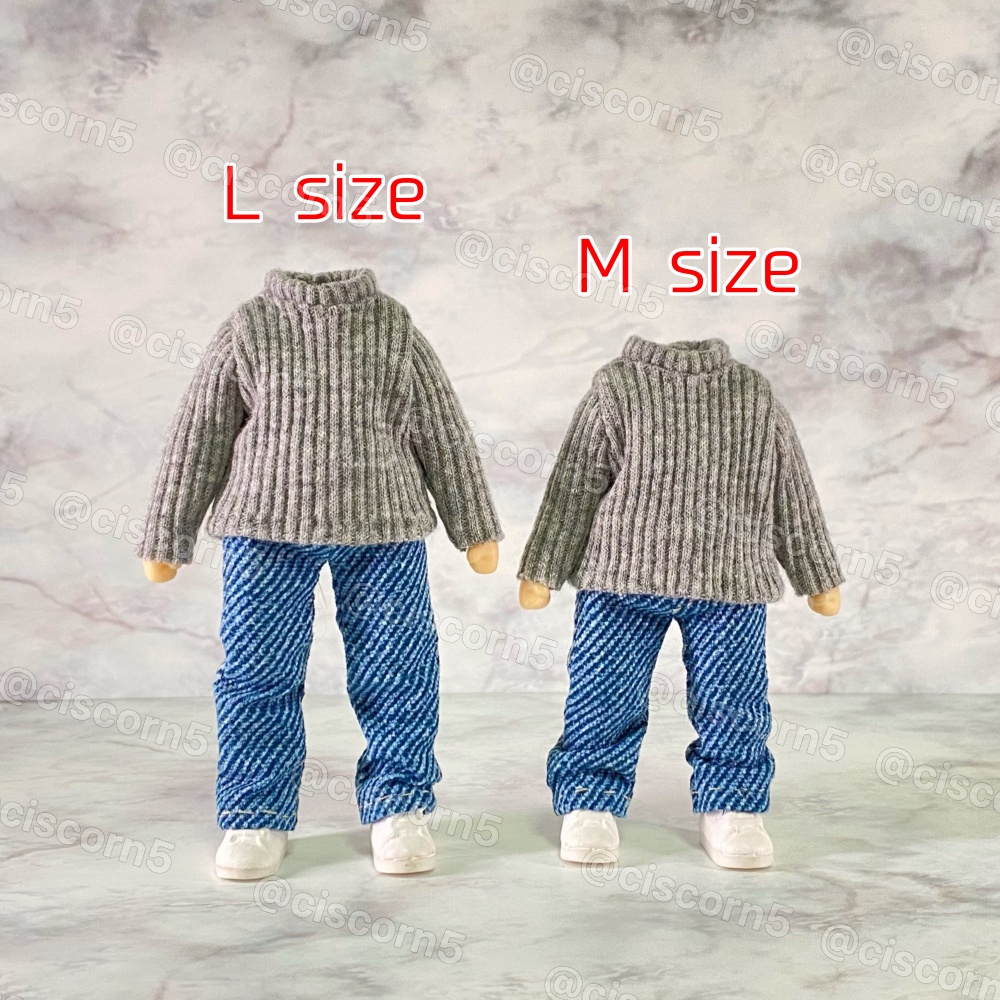 ふつうのリブハイネックセーター