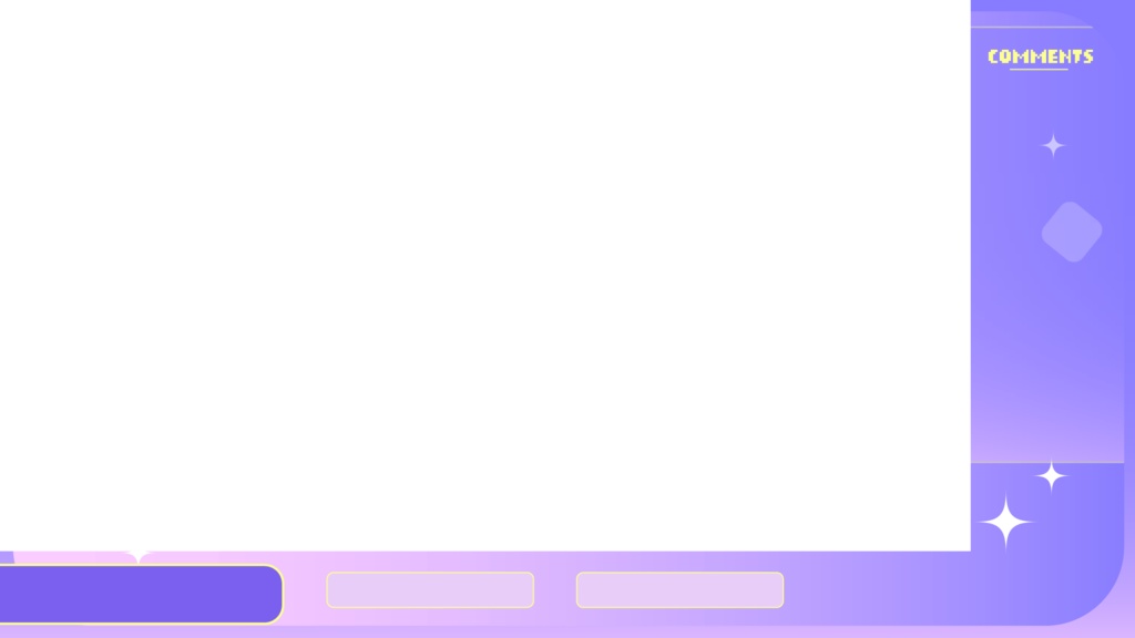 【フリー素材】動く配信画面(purple)用カスタム素材 ໒꒱