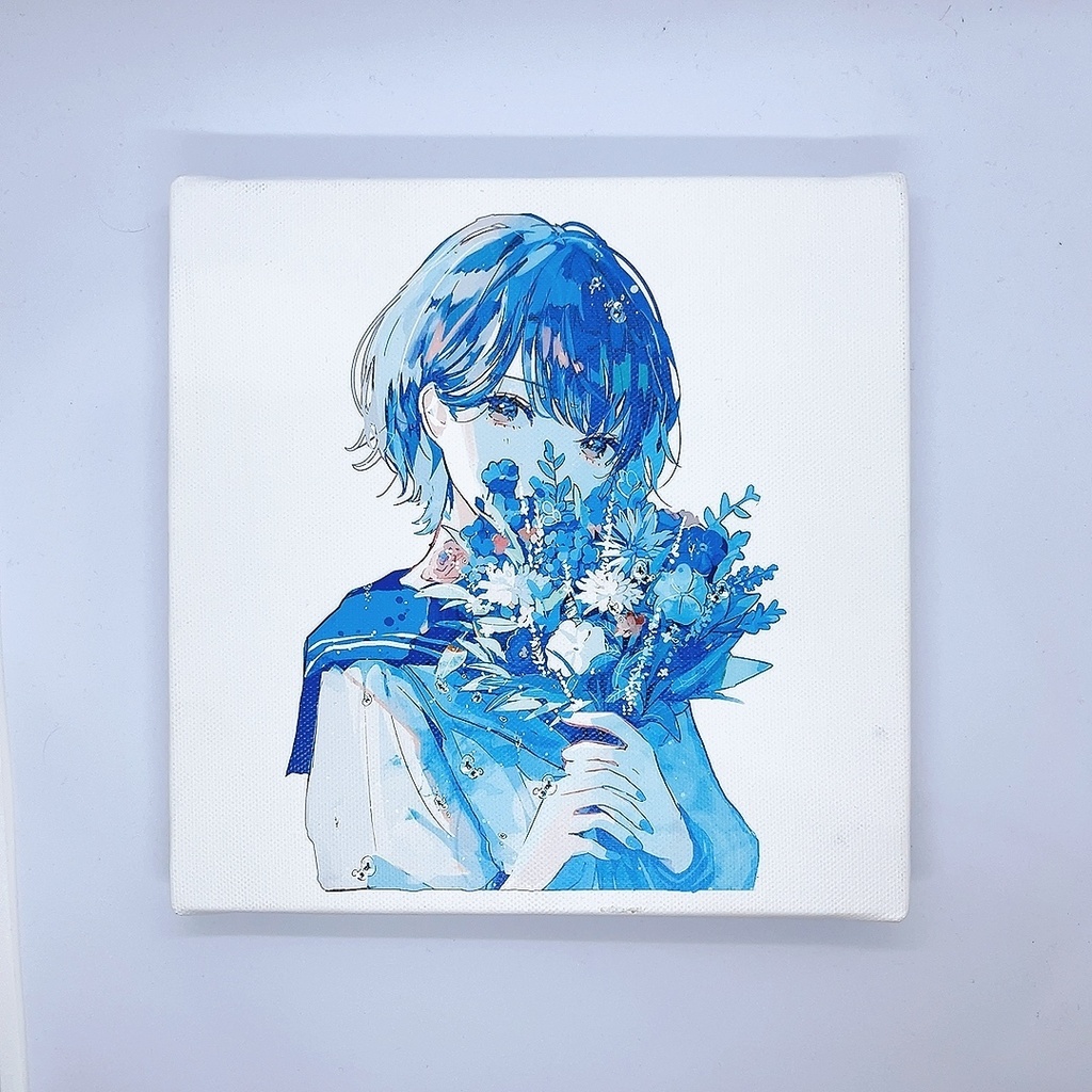 「青と花束」キャンバスアート　canvas print