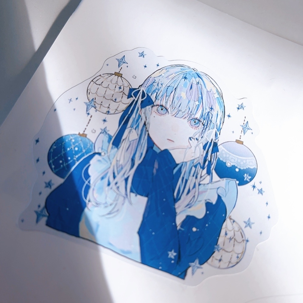 "Blue Christmas"ステッカー