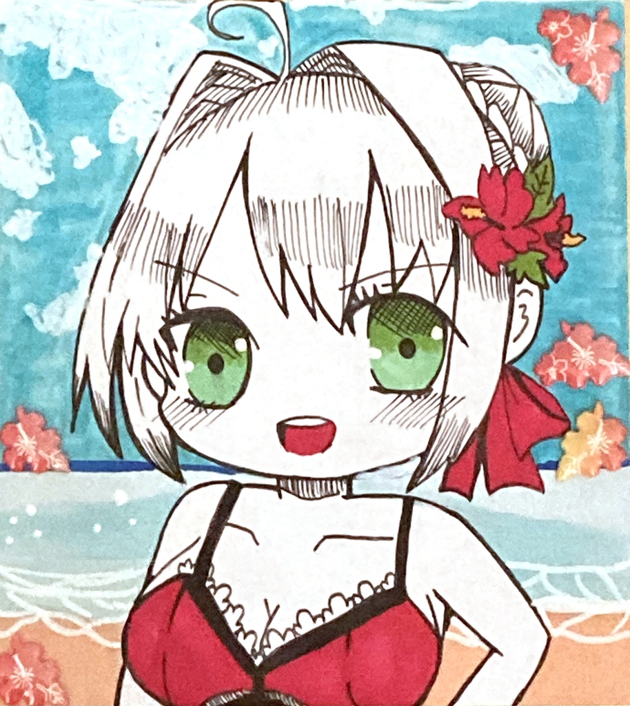 ネロちゃま 色紙(おまけ付き)