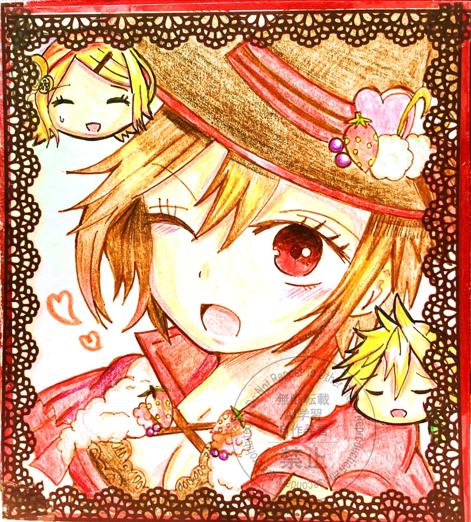 MEIKO　　ファンアート色紙原画