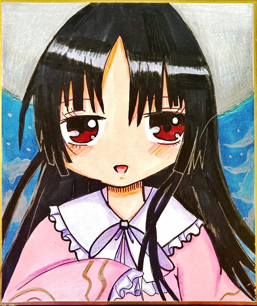 輝夜&妹紅 同人色紙