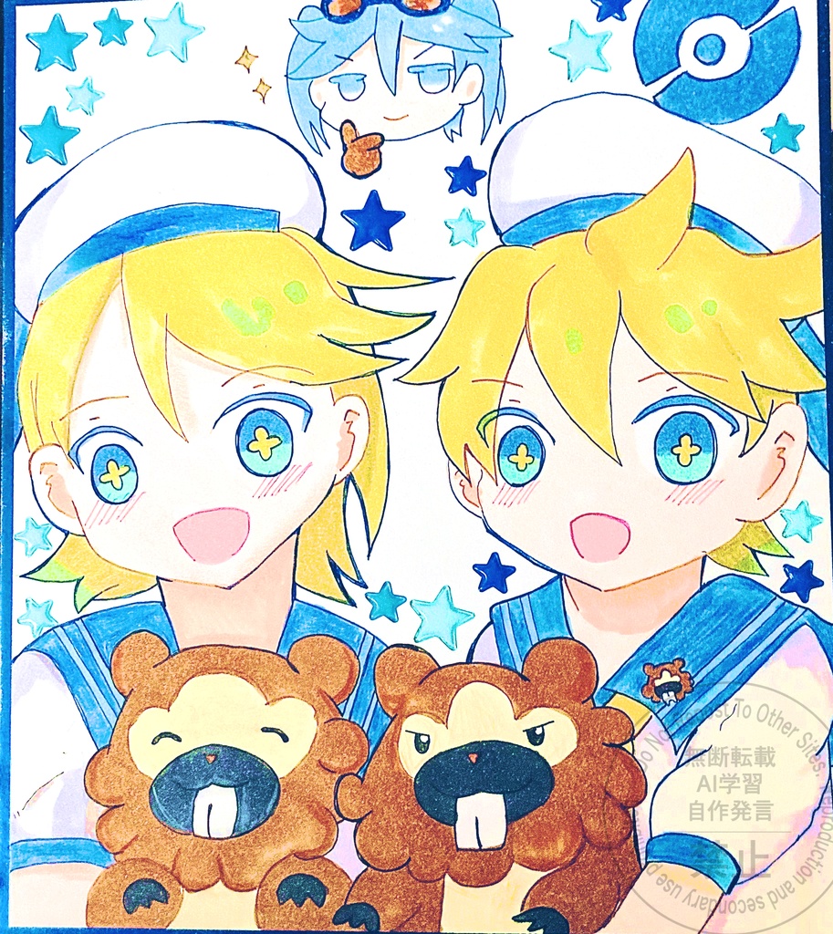 リンレン　原画色紙