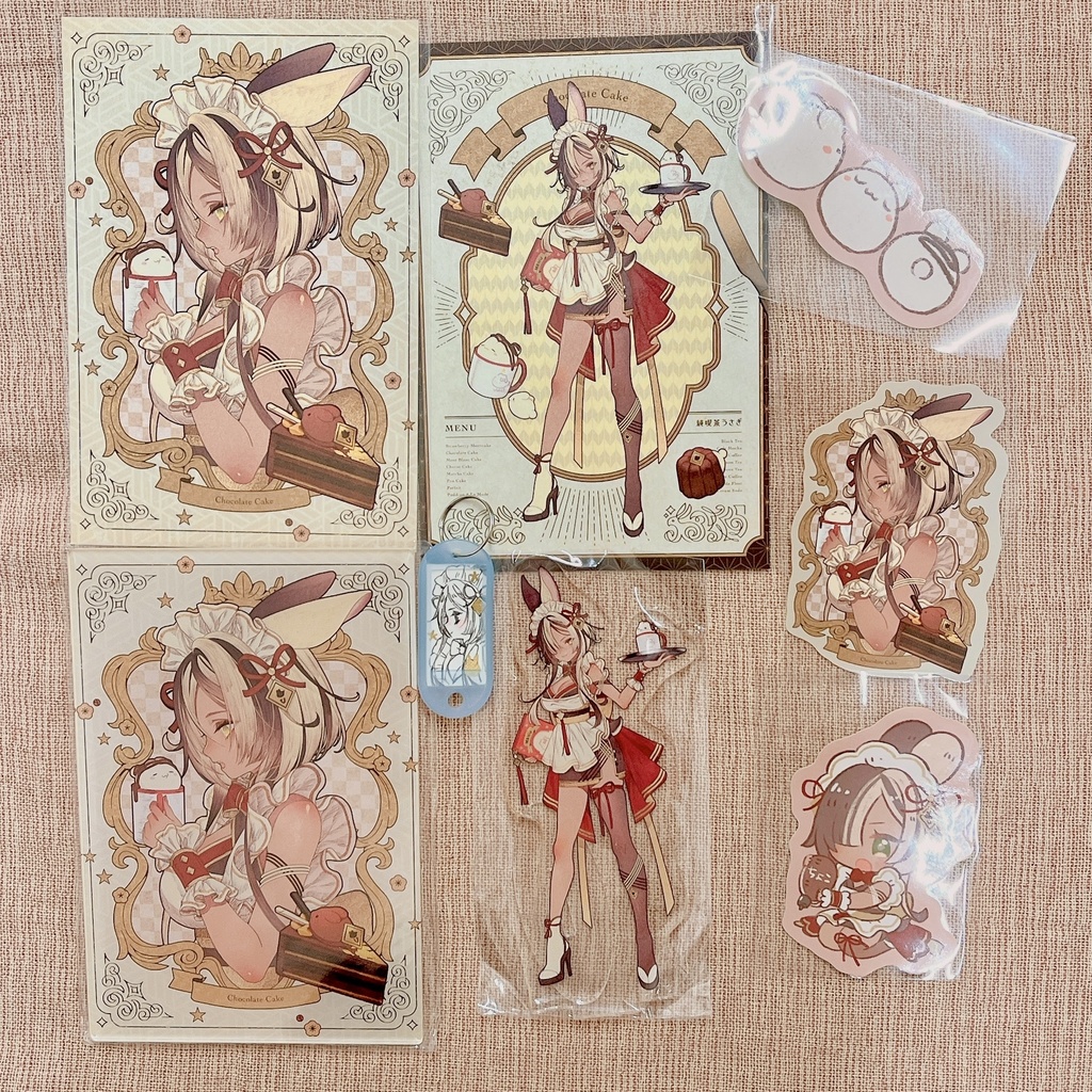 【コラボ記念】チョコ８点セット(原画キーホルダー付)