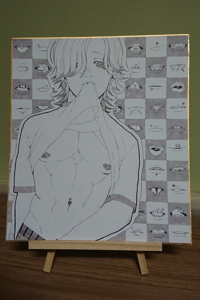 イラスト原画色紙