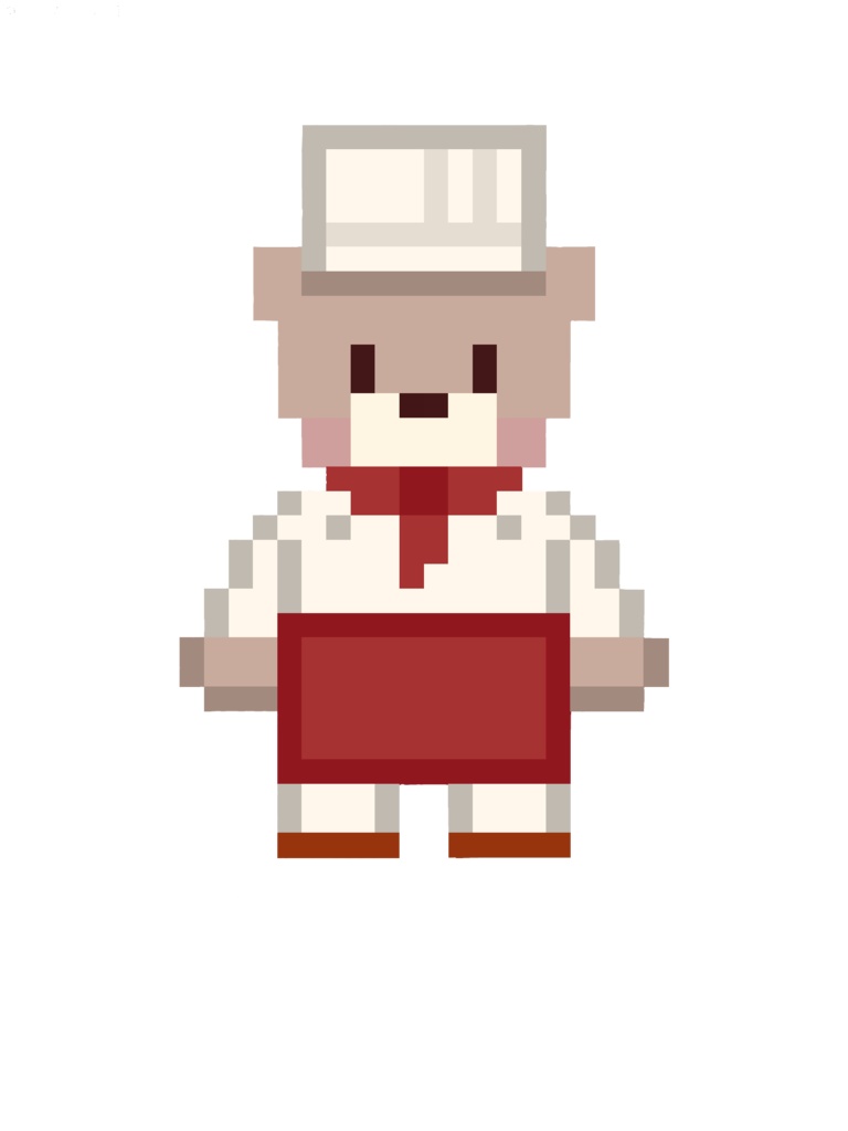 【アクリルキーホルダー】ドットなくまのくん