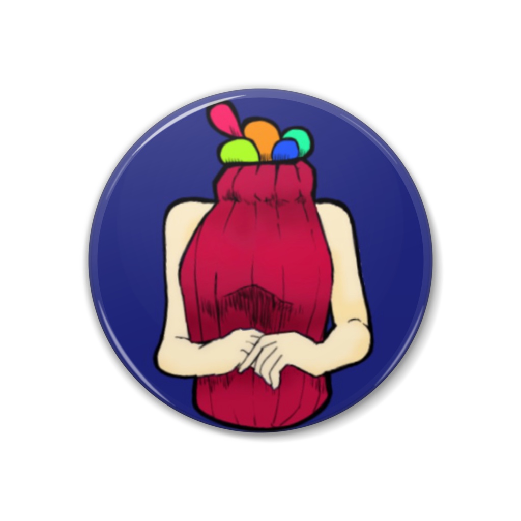 異形子缶バッジ