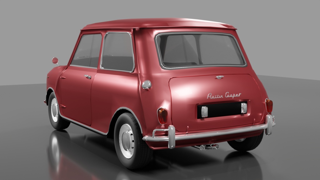 ミニクーパー 3Dモデル