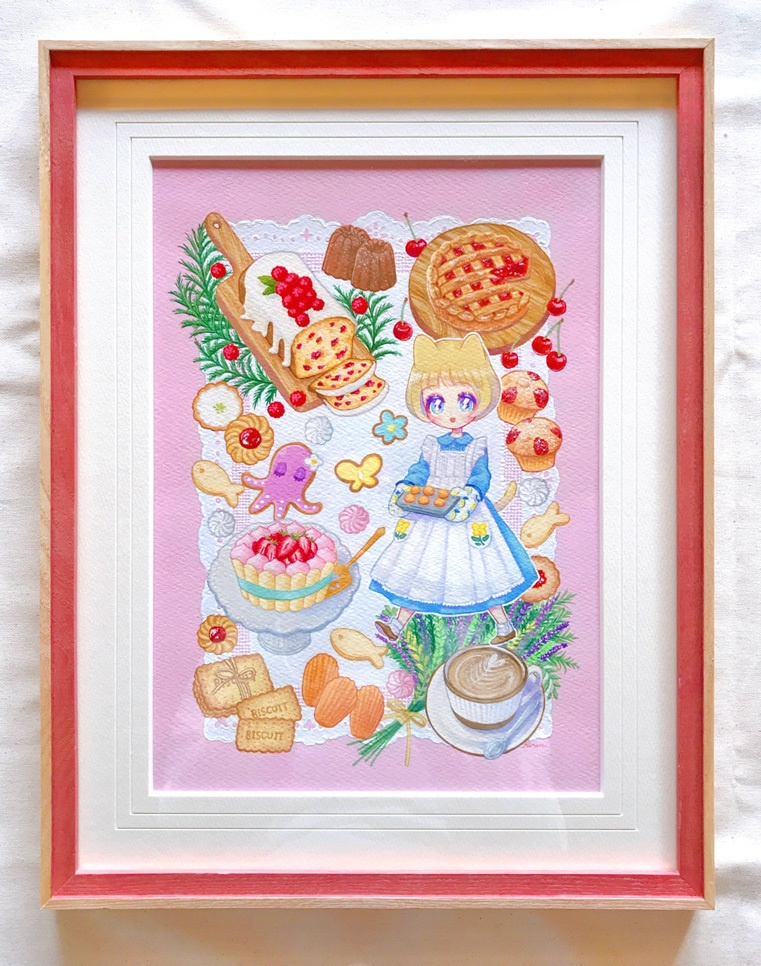額装原画【Baked Sweets】