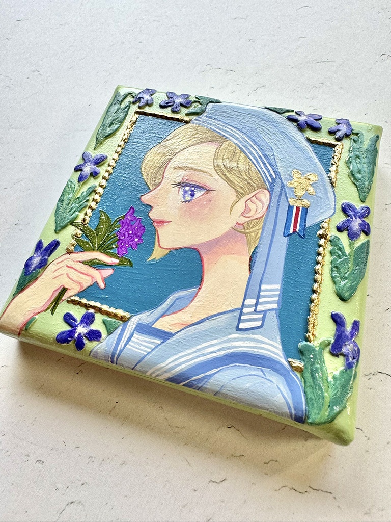 キャンバス原画【少年の横顔Ⅰ】