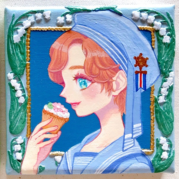 キャンバス原画【少年の横顔Ⅲ】