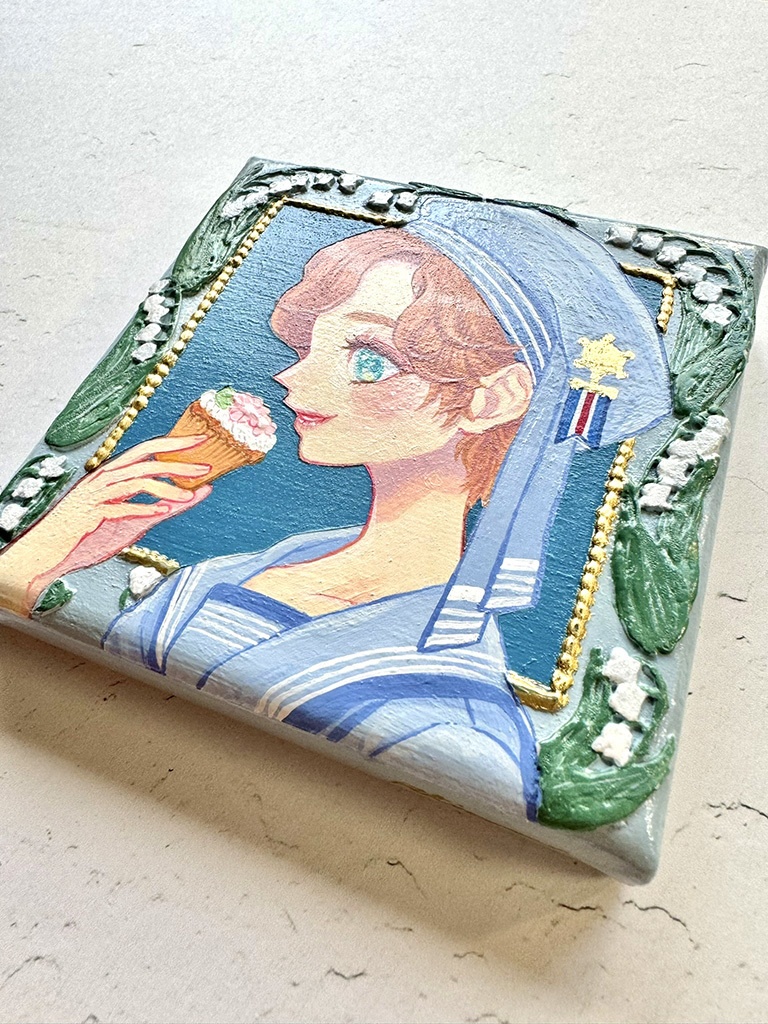 キャンバス原画【少年の横顔Ⅲ】