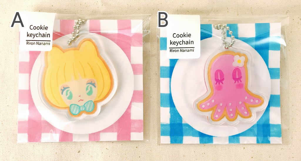 クッキー風アクリルキーホルダー