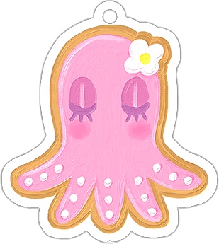 クッキー風アクリルキーホルダー