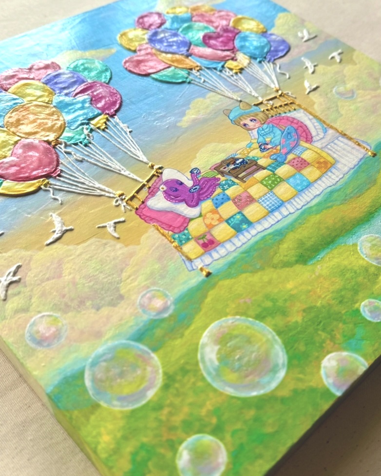 原画【お空でブランチ】