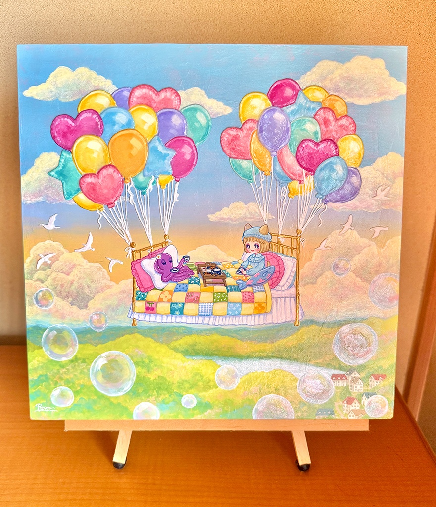 原画【お空でブランチ】