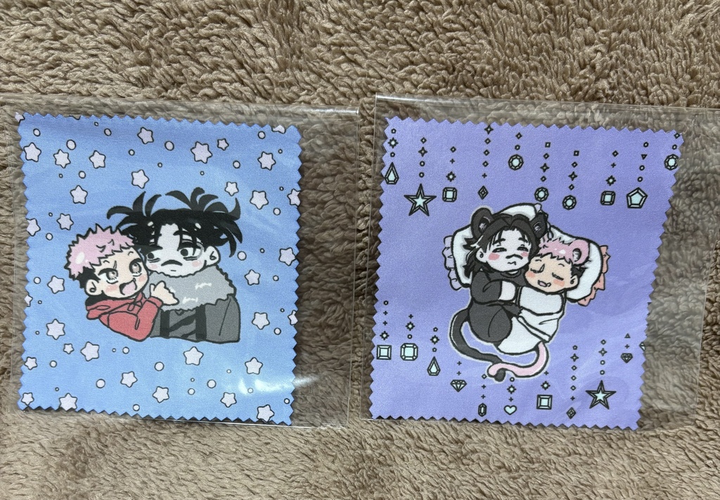メガネ拭き2枚セット＜100㎜×100㎜＞（脹虎）