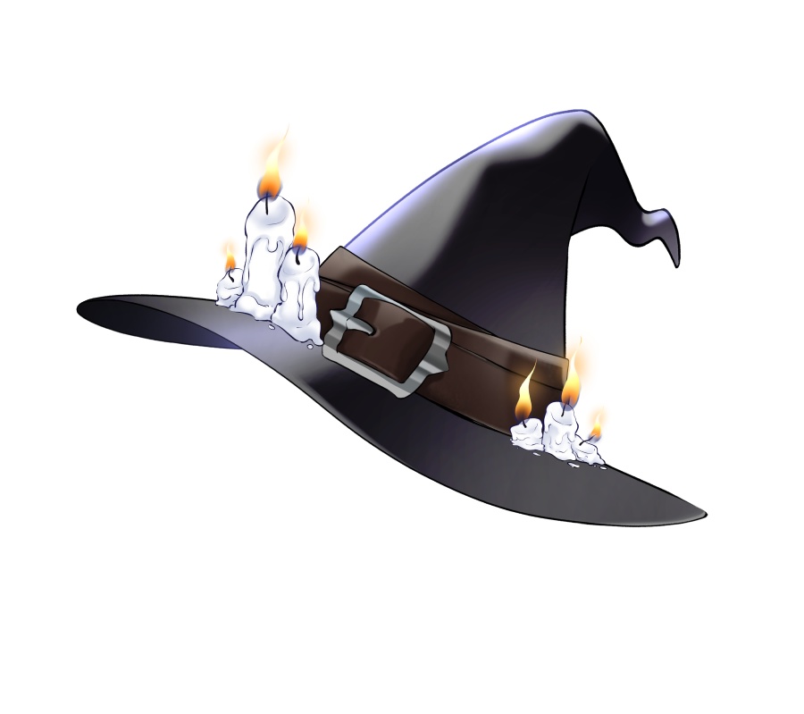 【Vtuber衣装素材】重ねて仮装ファンタジー魔女帽【VTSアイテム】