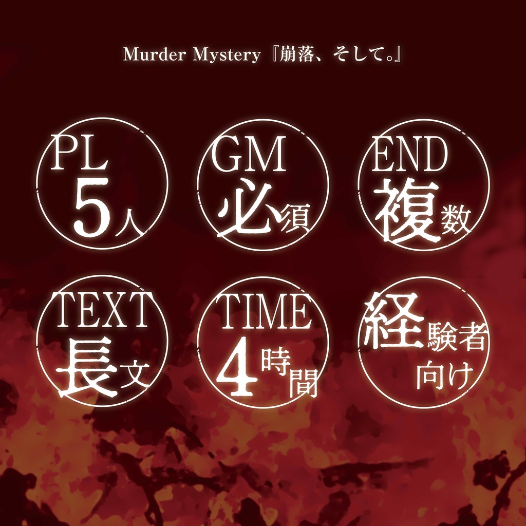 マーダーミステリー『崩落、そして。』