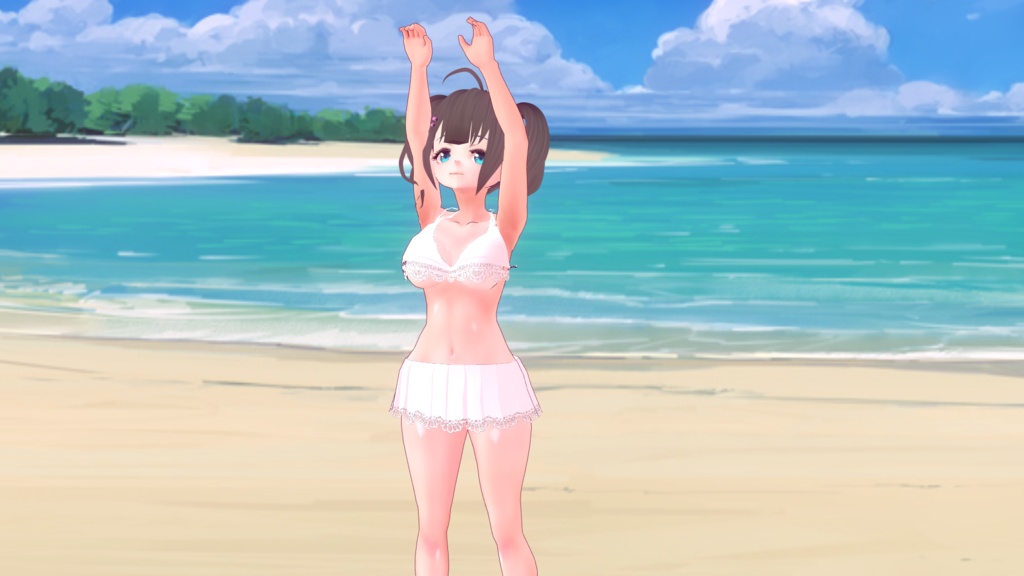 【VRoid】白水着セット